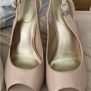 Women's Pink Peep Toe Heels